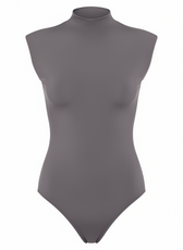 The Cap sleeve Bodysuit in Grey: ComfiClose™