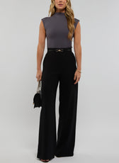 The Cap sleeve Bodysuit in Grey: ComfiClose™