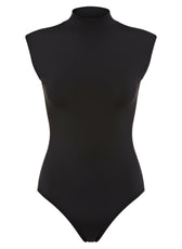 The Cap sleeve Bodysuit in Black: ComfiClose™